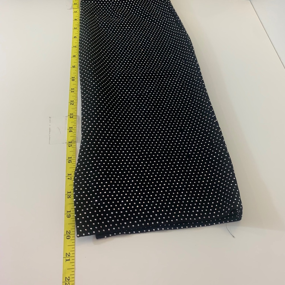 Hotel Particulier Black Silver Studded Polka Dot Pencil Skirt Size 36 US 4/6 - Picture 4 of 6